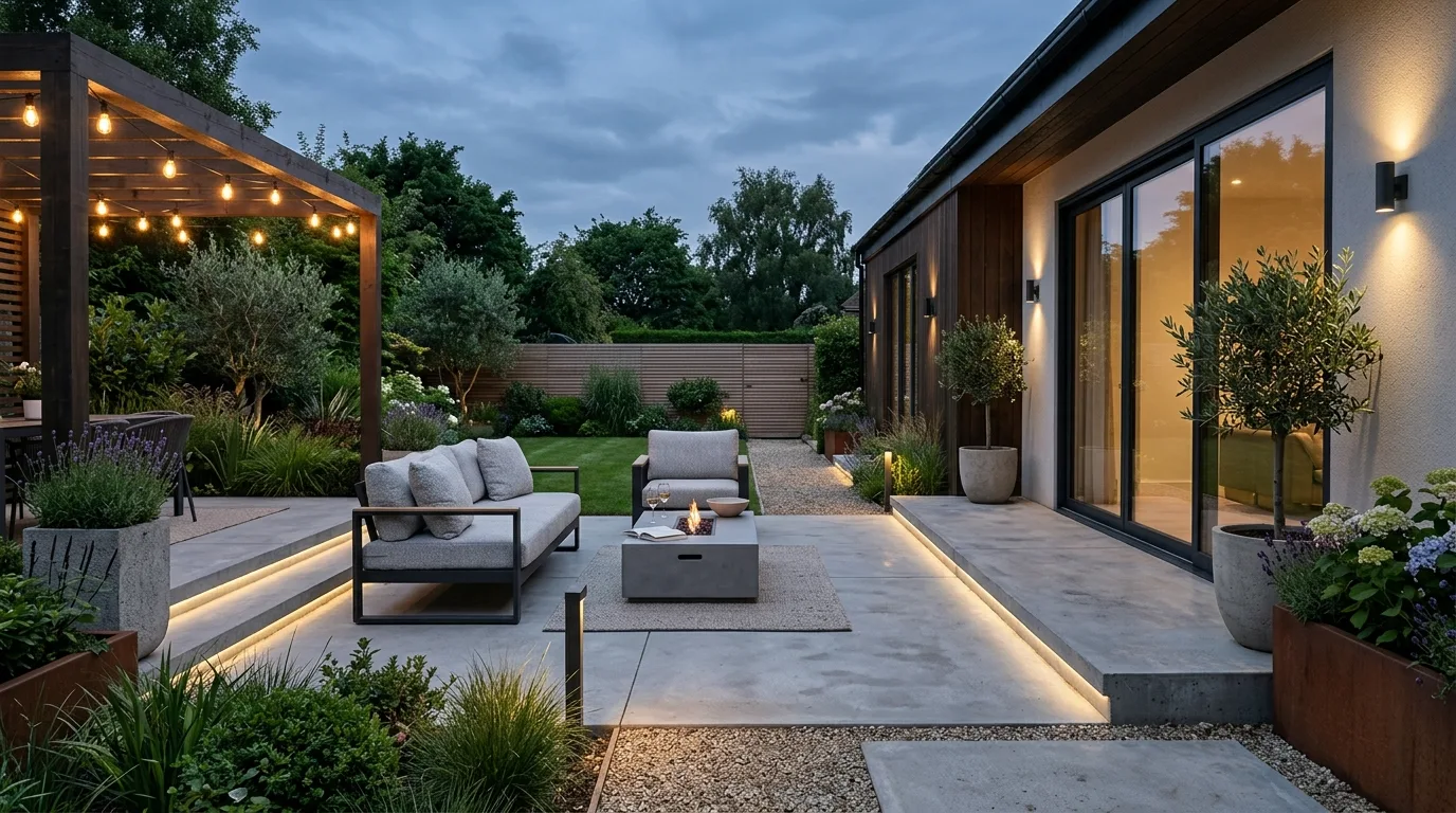 8 Concrete Patio Ideas for a Modern Backyard